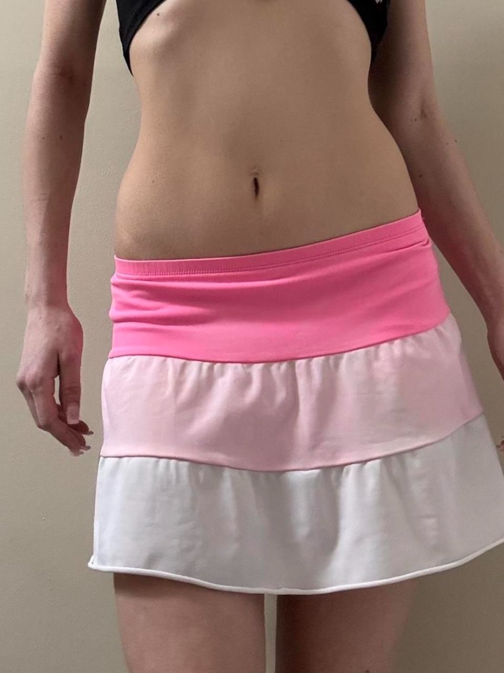 Pink y2k tennis mini skirt